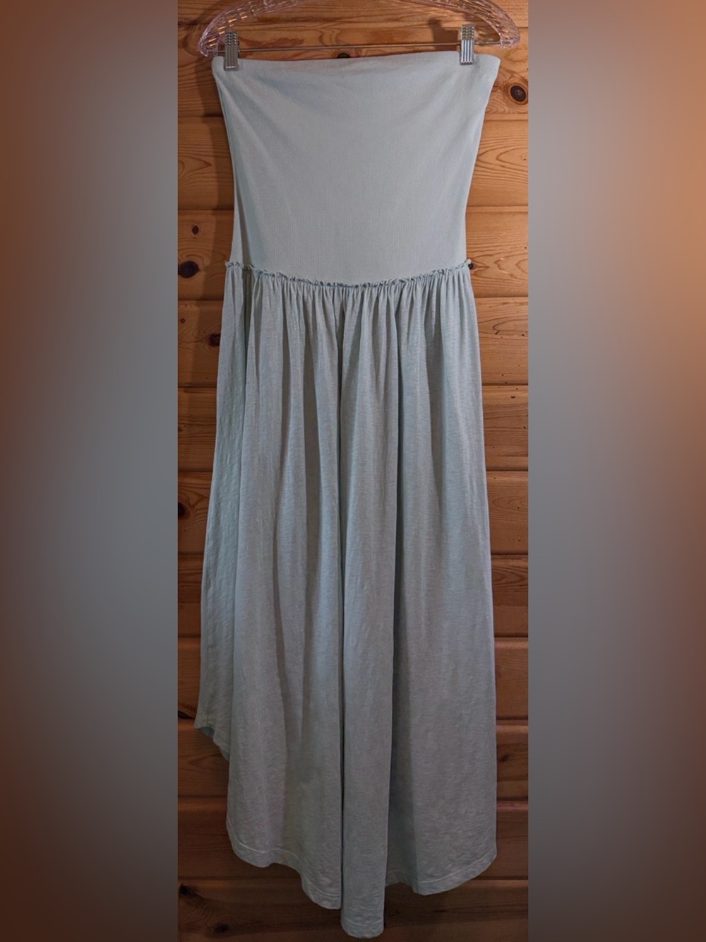American Eagle Light green Strapless Maxi Dress Medium NWOT